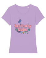 Birthday Babe Tricou mânecă scurtă guler larg fitted Damă Expresser
