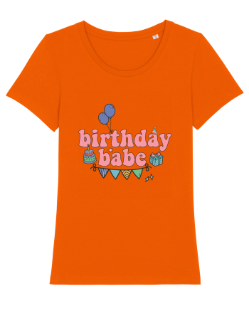 Birthday Babe Bright Orange