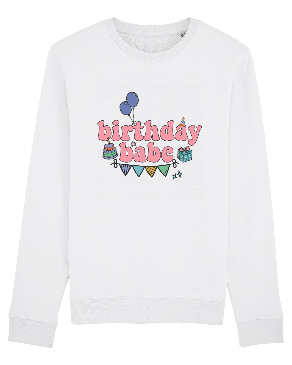 Bluză mânecă lungă Unisex Rise White