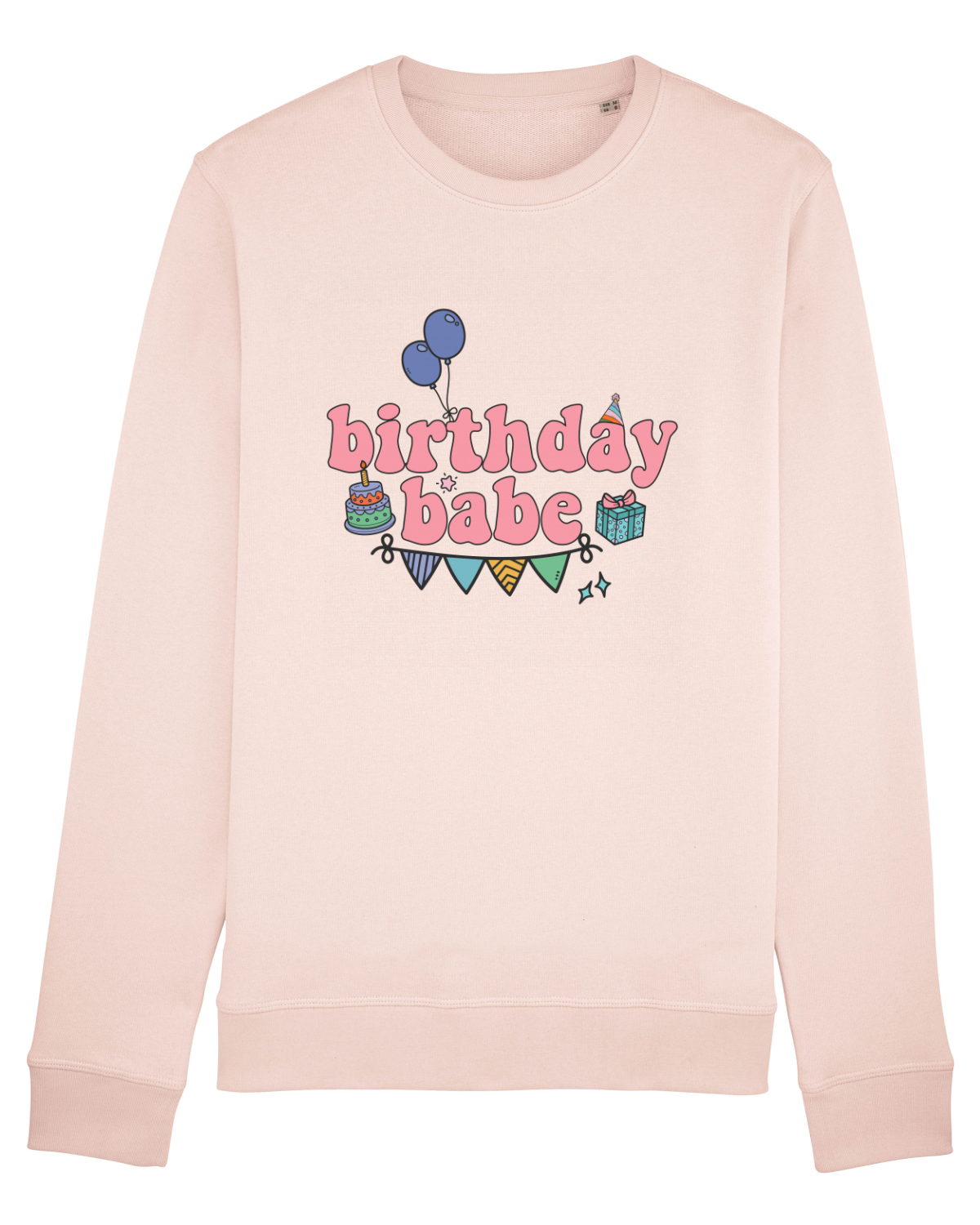 Bluză mânecă lungă Unisex Rise Candy Pink