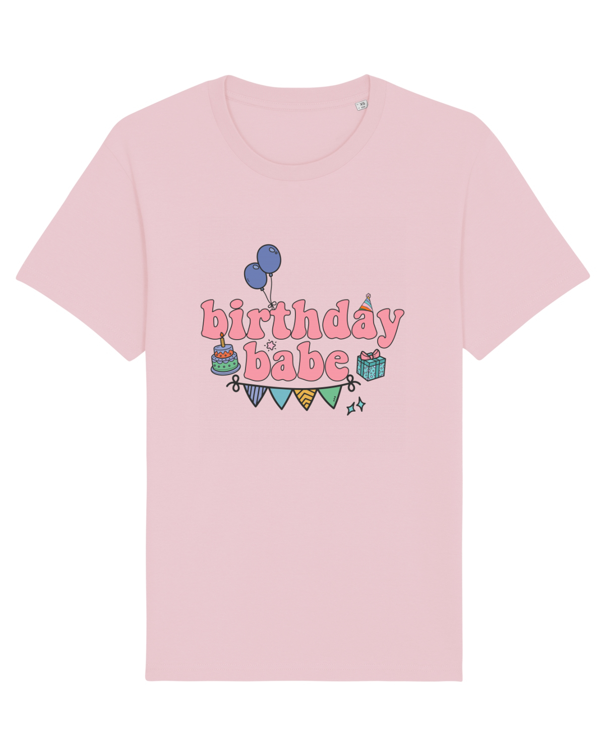 Tricou mânecă scurtă Unisex Rocker Cotton Pink