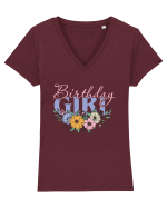 Birthday Girl Tricou mânecă scurtă guler V Damă Evoker