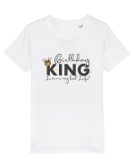 Birthday King Living My best Life Tricou mânecă scurtă  Copii Mini Creator