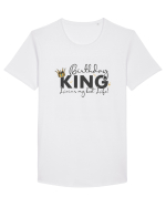 Birthday King Living My best Life Tricou mânecă scurtă guler larg Bărbat Skater