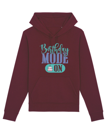 Birthday Mode On Burgundy