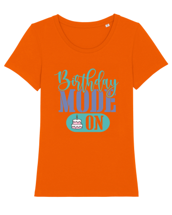 Birthday Mode On Bright Orange