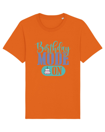 Birthday Mode On Bright Orange