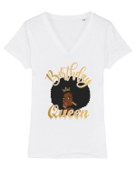 Birthday Queen Tricou mânecă scurtă guler V Damă Evoker