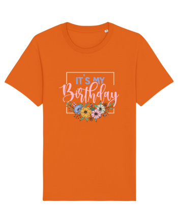 It's My Birthday Bright Orange