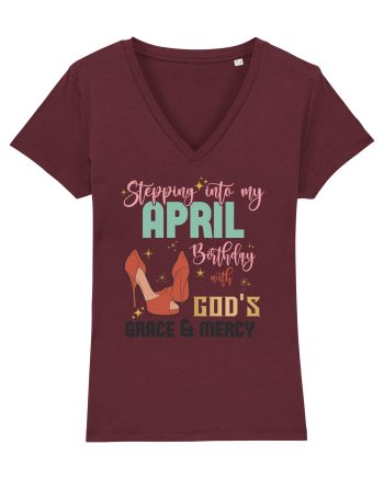 Stepping Into My April Birthday Burgundy