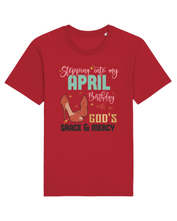 Stepping Into My April Birthday Red