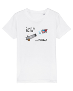 Când o zbura... porcu' Tricou mânecă scurtă  Copii Mini Creator