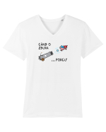 Când o zbura... porcu' Tricou mânecă scurtă guler V Bărbat Presenter