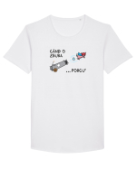 Când o zbura... porcu' Tricou mânecă scurtă guler larg Bărbat Skater