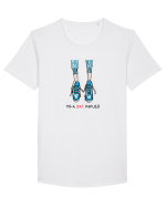 Mi-a dat papucii Tricou mânecă scurtă guler larg Bărbat Skater