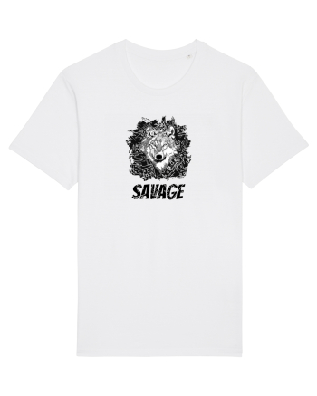 Savage Wolf Tricou mânecă scurtă Unisex Rocker