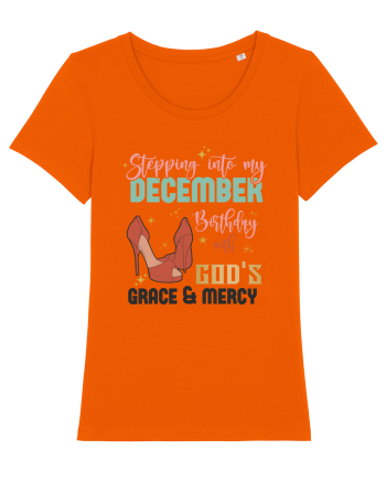 Stepping Into My December Birthday Bright Orange
