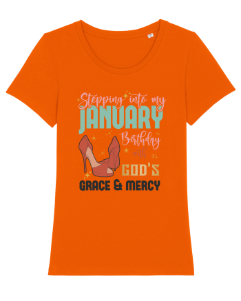 Stepping Into My January Birthday Bright Orange