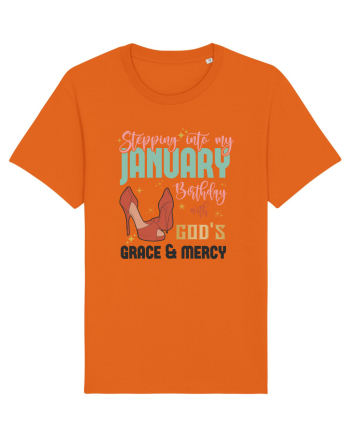 Stepping Into My January Birthday Bright Orange