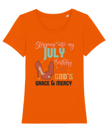 Stepping Into My August Birthday Bright Orange
