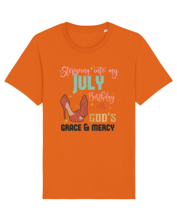 Stepping Into My August Birthday Bright Orange