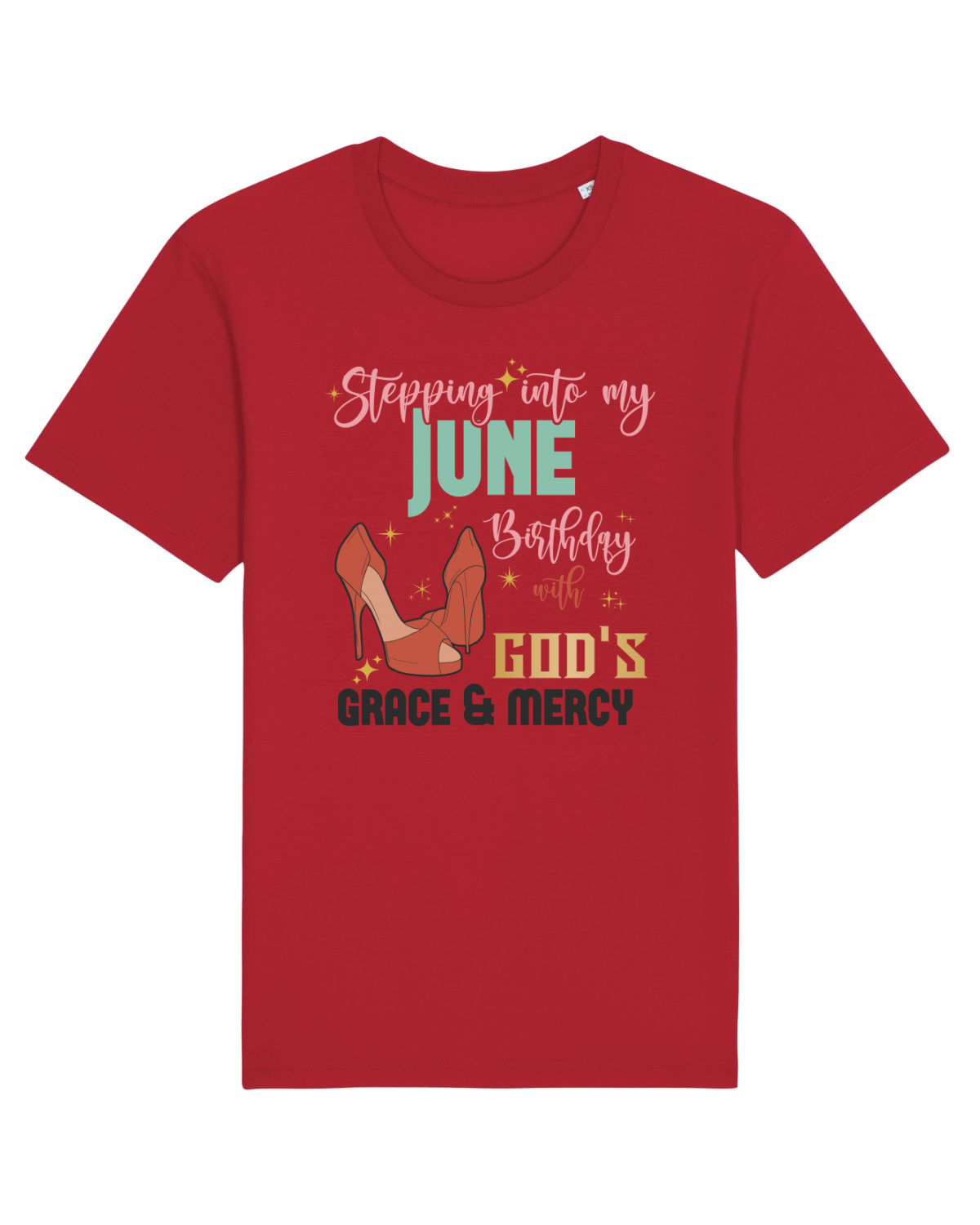 Tricou mânecă scurtă Unisex Rocker Red