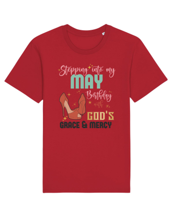 Stepping Into My May Birthday Red