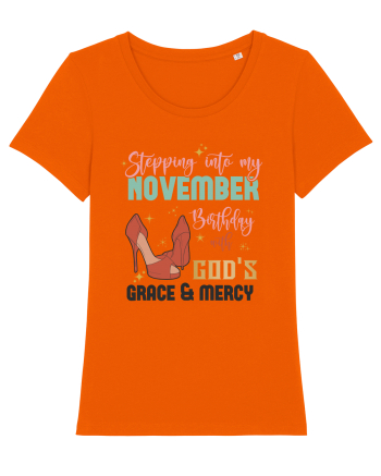 Stepping Into My November Birthday Bright Orange