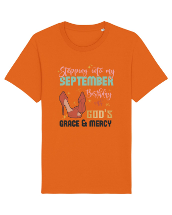 Stepping Into My September Birthday Bright Orange