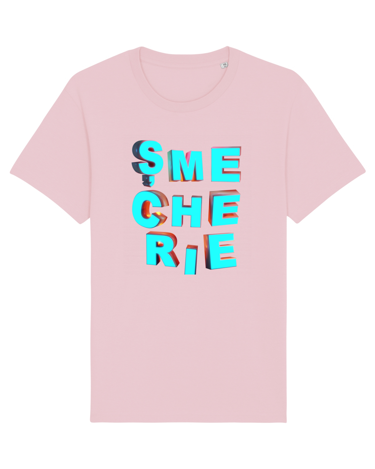 Tricou mânecă scurtă Unisex Rocker Cotton Pink