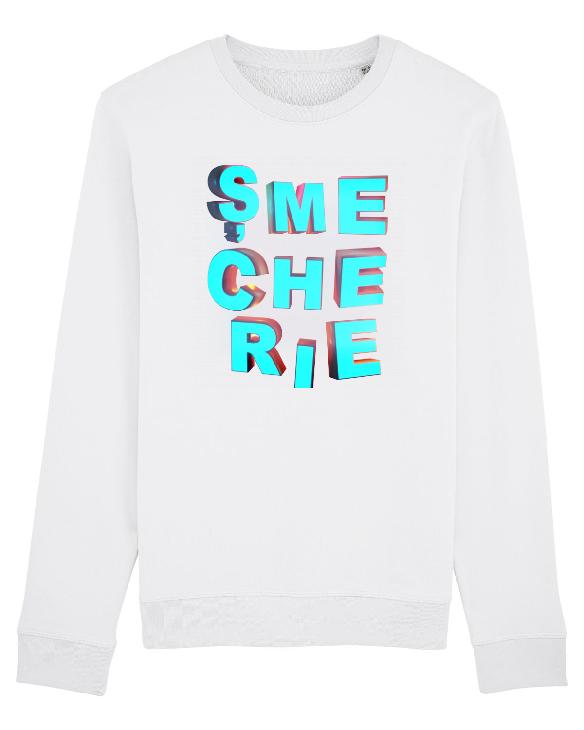 Bluză mânecă lungă Unisex Rise White