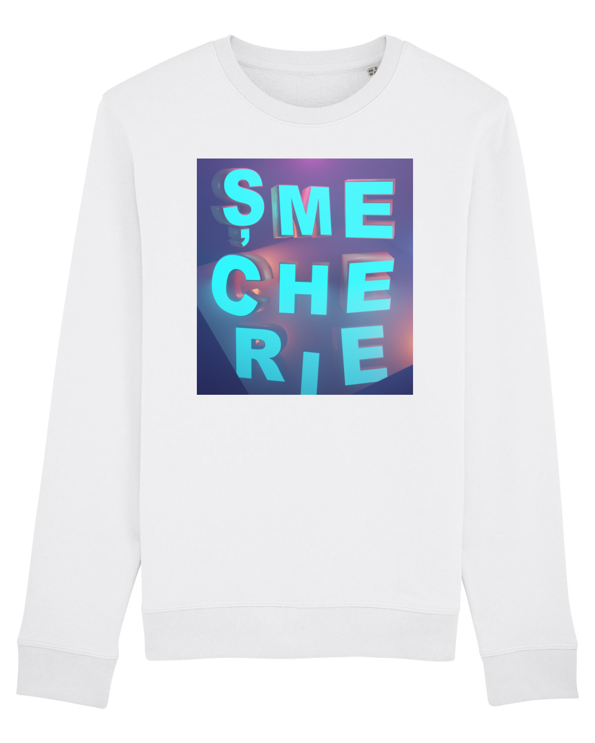 Bluză mânecă lungă Unisex Rise White