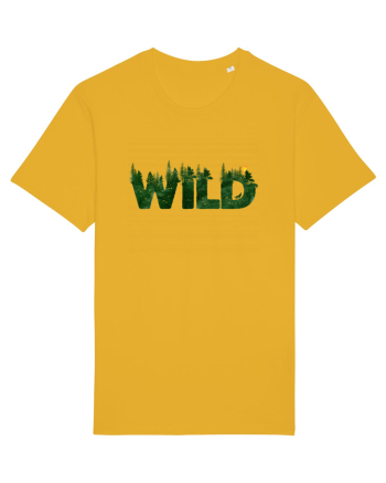 Wild - forest, wolf howling at moon Spectra Yellow