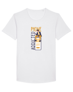 Dependent de Telefon Tricou mânecă scurtă guler larg Bărbat Skater