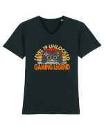 Level 19 Unlocked Gaming Legend Tricou mânecă scurtă guler V Bărbat Presenter