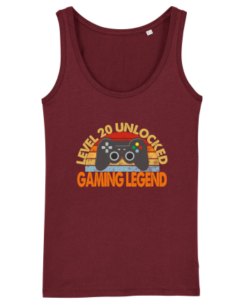 Level 20 Unlocked Gaming Legend Burgundy