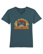 Level 22 Unlocked Gaming Legend Tricou mânecă scurtă guler V Bărbat Presenter