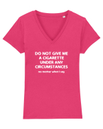 Don't give me a cigarette Tricou mânecă scurtă guler V Damă Evoker