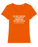 Don't give me a cigarette Tricou mânecă scurtă guler larg fitted Damă Expresser