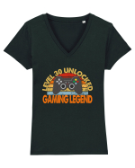 Level 30 Unlocked Gaming Legend Tricou mânecă scurtă guler V Damă Evoker