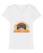 Level 31 Unlocked Gaming Legend Tricou mânecă scurtă guler V Damă Evoker