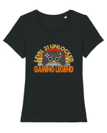 Level 31 Unlocked Gaming Legend Tricou mânecă scurtă guler larg fitted Damă Expresser