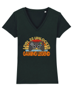 Level 32 Unlocked Gaming Legend Tricou mânecă scurtă guler V Damă Evoker