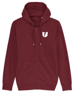 Struck white Hanorac cu fermoar Unisex Connector