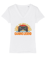 Level 38 Unlocked Gaming Legend Tricou mânecă scurtă guler V Damă Evoker