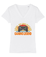 Level 39 Unlocked Gaming Legend Tricou mânecă scurtă guler V Damă Evoker