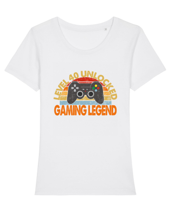 Level 40 Unlocked Gaming Legend White