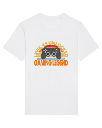 Level 45 Unlocked Gaming Legend White