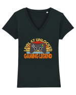 Level 47 Unlocked Gaming Legend Tricou mânecă scurtă guler V Damă Evoker