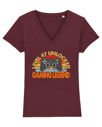 Level 47 Unlocked Gaming Legend Burgundy